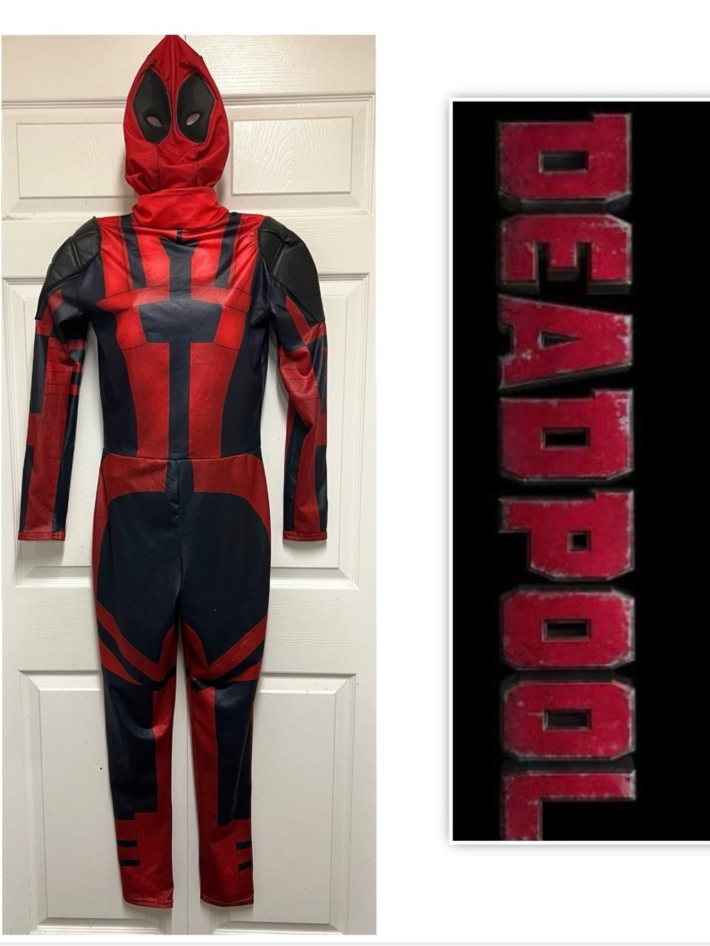 Deadpool Superhero Red Halloween Jumpsuit Costume